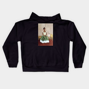 Me and My Doll by Frida Kahlo Kids Hoodie